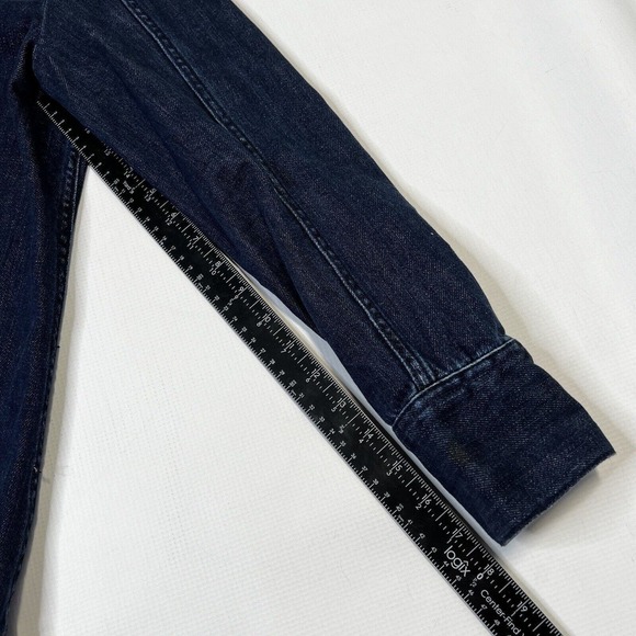 Free People Tunic Denim Soft Denim Lace Up Blue Indigo Small - Picture 7 of 13